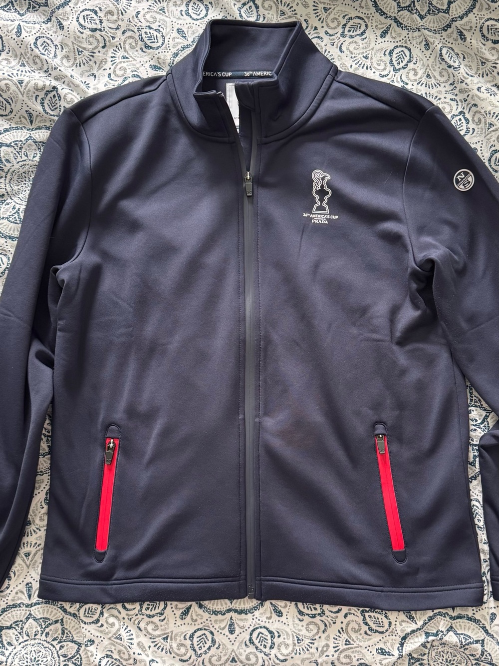 North Sails x Prada 36th America’s Cup Jacket Navy Softshell Full Zip Mens